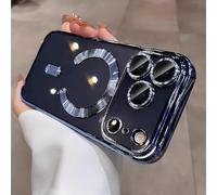 Tybiky Transparent Case for iPhone 16 Plus with Magnetic Integrated Camera Protection Mobile Phone Case Shockproof Scratch-Resistant Protective Film Case Soft TPU Protective Case iPhone 16 Plus Cover