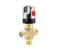 TYBOPHQJ Brass Body Automatic Mixing Thermostatic Mixer Valve Pipe Thermostat Faucet Bathroom Water Temperature Control Faucet
