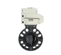 TYBOPHQJ DN50 2Inch DN65 DN80 DN100 4inch electric butterfly and resistant(UPVC VALVE MATERIAL-24V,DN200)