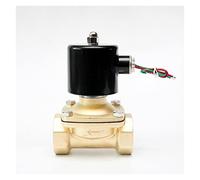 TYBOPHQJ Withstand high Pressure and Temperature Extremes 1/2" 3/4" 1" 1-1/4" 1-1/2" 2" Brass Solenoid Valve Normally Closed Air Solenoid Valve 24V 12V 220V 110V(24vdc,DN20)
