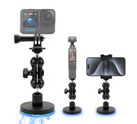 TYBYBB Mobile Phone Holder Car Suction Cup Compatible with Gopro Hero 13/12/11/10/9/8, DJIOsmo Pocket 3 Action 5 4 3 Suction Cup Mount Car, Insta 360 X4 X3 X2 Go 3 Pro Holder Suction Cup Mount