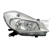 TYC Headlights 20-0793-25-2 Right H7/H7 for right-hand traffic RENAULT: CLIO 3, Clio III Grandtour