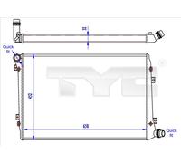 TYC 737-0062-R Engine radiator