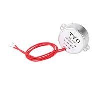 TYC30 AC Synchronous Motor, 12V 4W 5-6 RPM Reversible CW/CCW Rotation Aluminum Alloy Housing for Equipment and Machinery Applications