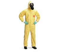 Tychem® 2000 C Hooded Disposable Coverall Yellow Size L