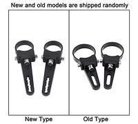 TYCIONG 1"-3" Aluminum Tube Bracket Clamp LED Light Bar Mount Holder for Bull Bar Grille Guard Roof Rack with 360 Degree Rotation Sponge Pads for Cars Trucks SUV ATV Off-Road Vehicles (1.5 Inch