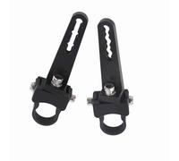 TYCIONG 1"-3" Aluminum Tube Bracket Clamp LED Light Bar Mount Holder for Bull Bar Grille Guard Roof Rack with 360 Degree Rotation Sponge Pads for Cars Trucks SUV ATV Off-Road Vehicles (1 inch)
