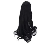TYCIONG 1/3 DIY Doll Wig Beautiful Long Curly Hair Wig for Doll Replacement Soft Silk Natural Black 8-9in