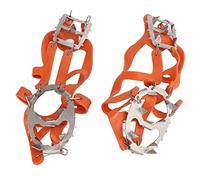 TYCIONG 18 Tooth Stainless Steel Ice Climbing Crampons with Excellent Traction for Snow Mountains and Ski Trails (M)