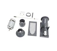 TYCIONG 40mm RC Boat Jet Pump Thruster Durable and High Strength Water Jet Set for Powerfully Propelling Ships 8.3" Thruster Assembly for Model Ships and Remote Control (Grey)
