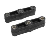 TYCIONG 5 1/2in Straight Leaf Spring Equalizer Bar, Cast Iron EQ R2 for Trailer Axle with 9/16in ID Nylon Bushing, Double Eye Style Leaf Springs for Multi Axle Trailers