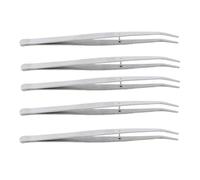 TYCIONG 5pcs Stainless Steel Curved Tweezer Set for Precision Sewing Machine Repair Hand Tools
