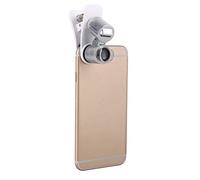 TYCIONG 60X Mini Magnifying Glass Mobile Phone Lens Camera LED Microscope Magnifier with Clamp/Holder for, UV Currency Detecting, Portable Lightweight ABS Construction, Ideal for Industrial Coin