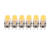 TYCIONG 6PCS GY6.35 5W AC DC12V Light Bulb, 360 Degree Heat Dissipation Silicone Bulb, 500LM, for Wall Lamp