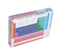 TYCIONG Acrylic Periodic Table Decoration Periodic Table Ornament Acrylic Chemistry Chart with Bright Colors for Home Office Laboratory School Gifts