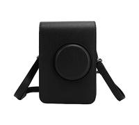 TYCIONG Adjustable Strap Camera Bag PU Leather Camera Case for Mini Convenient Design for Perfect Shots (Black)