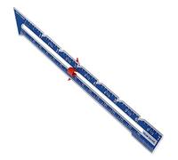 TYCIONG Aluminum Quilting Ruler Durable Sewing Measuring Tool for DIY Tasks Suitable for Most Situations (Pointed blue aluminum ruler)