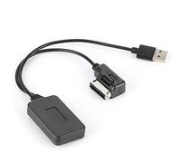 TYCIONG AMI MMI Bluetooth Adapter Aux Cable with USB Power Supply for A5 8T A6 4F 4E Q7 7L, Black Power Cable Included, External Audio Source Connection