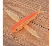 TYCIONG Artificial Fish Lure Realistic Soft Bait Fishing Accessory for Deep Sea Fishing Red 8.3 X 8.7 X 1.2 Inches (Red)