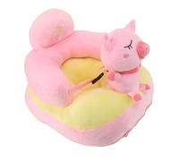 TYCIONG Baby Plush Support Seat Learning Chair for Boys Girls, Anti Tipping Adjustable Toddler Sofa with USB Cable, Indoor Outdoor Use (Roseate Pig)