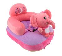 TYCIONG Baby Support Seat Sofa Soft Plush Comfortable Adjustable Angles Bluetooth Function for Learning to Sit Indoors (Calf Elephant)