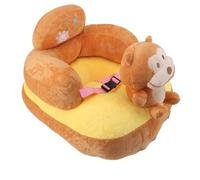 TYCIONG Baby Support Seat Sofa Soft Plush Comfortable Adjustable Angles Bluetooth Function for Learning to Sit Indoors (Monkey)