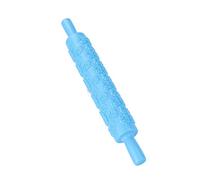 TYCIONG Cake Embossing Rolling Pin, Plastic Pastry Roller with Exquisite Printing Patterns for Cake Chocolate Biscuit Decorating, Food Grade Safe Material (No. 15 Rose)