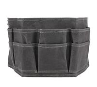 TYCIONG Canvas Multi-Pocket Tool Waist Bag for Gardening, Heavy Duty Work Belt Bag for Woodworking Grey 25.2 Inches 1PCS