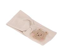 TYCIONG Cotton Baby Headbands Soft Elastic Cartoon Pattern Head Protection Wrap for Toddlers, Excellent Comfort for Babies, 1pc (Beige)