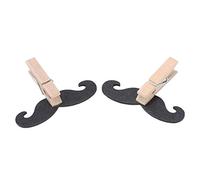 TYCIONG Craft Clamp/Holder Beard Shape Lovely Wooden Clips for DIY Hand-Made/Home Decoration 50Pcs