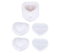 TYCIONG Craft Mold Flexible Heart Shape Tool for Professional Quality Handcraft Works Plastic Material for Muffins and Fudge Home Use