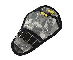 TYCIONG Drill Waist Tool Bag Wear-Resistant Multi Pocket Design for Tool Storage with Belt for Electric Drill and Accessories 600D Oxford Cloth Black/Sport Pattern 9.8x6.5in (Camo Print)
