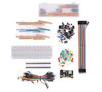 TYCIONG Electronics Component Kit Assortment 400+ Pieces Starter Pack with Breadboard-Compatible Power Module USB Cable for R3