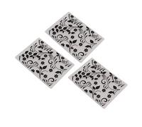 TYCIONG Embossing Folders Multifunctional Plastic for DIY Paper Crafts 3D Embossing Tools for Popular Machines 3 Pieces