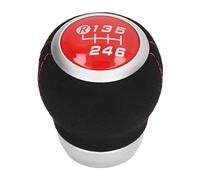TYCIONG Ergonomic 6 Speed Gear Shift Knob Replacement for Subaru, Smooth Shifting Driving Experience PVC, ABS Gear Stick Shift Knob (Red Top)