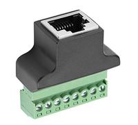 TYCIONG Ethernet RJ45 Female To Screw Terminal 8 Pin CCTV Digital DVR Adapter Connector Durable Molding 100% for Network Interface