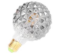 TYCIONG G95 Vintage Light Bulb E27 Retro Bulb LED Bulb 4W 2700K Warm Light Shape Double Spiral with Smoke Gray Glass for Living Room Bedroom Dining Room