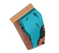 TYCIONG Handmade Ocean Diver Whale Night Light for Home Decor Exquisite Resin Desk Art Ornaments