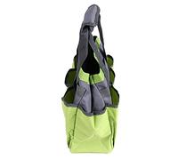 TYCIONG Large Capacity Tool Storage Bag, Garden Tool Organizer with 9 Pockets for Planting Pruning Transplanting, Portable Oxford Cloth Gardening Bag