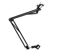TYCIONG Microphone Stand, Desktop Folding Telescopic Live Metal Stable Universal Bracket with Adjustable Threaded Fixing, for Most Clips