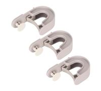 TYCIONG Multipurpose Self Adhesive Broom Mop Holder Prevent Slip for Home Bathroom Kitchen Garden 3Pcs (Grey)