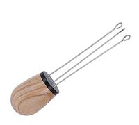 TYCIONG Needle Coffee Stirrer with High-end Wooden Handle for Stiring Coffee, Comfortable Grip, Food-grade Material, Even Powder Distribution for Home Barista Walnut+Stainless Steel (Black)