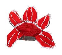 TYCIONG Pet Halloween Hat Pets Man Eater Flower Hat Adjustable Comfortable Breathable Scary Cute Horror Flower Pet Cosplay Hat for Cats Dogs with Soft Plush (S)