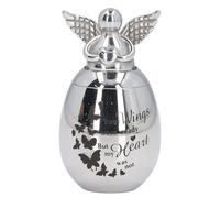 TYCIONG Pet Keepsake Box Stainless Steel Cremation Urn, Rustproof, High Strength for Mantel or Bookshelf, Exquisite Design Handcrafted by Skilled Artisans (Large Size)