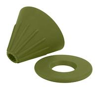 TYCIONG Reusable Silicon Resin Coffee Filter, Detachable Dripper for Camping Office Travel, with Internal Texture Design for Smooth Coffee Taste (Green)