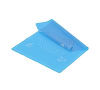 TYCIONG Silicone Baking Mat, Non Slip Dough Rolling Mat with Measurement Scale for Home Kitchen, Microwave Oven Safe Up to 230℃, Food Grade Flexible Pastry Pad (Blue)