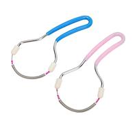 TYCIONG Spring Facial Hair Remover Women 2pcs Portable Threading Face Epilator for Upper Lip Chin Cheeks with Stainless Steel Plastic Handle Easy Grip Travel Friendly No Battery Needed
