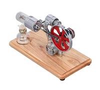 TYCIONG Stirling Engine Motor Model, Educational Toy with Low Noise Smooth Operation for Science Projects Classroom Demonstration, 95 Alcohol Fuel Physical Experiment Kit
