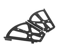 TYCIONG Sturdy Shoes Drawer Hinge 2-Layer Turning Rack Black for Shoe Cabinet Organization