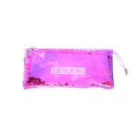 TYCIONG Transparent Glitter Pencil Case Organizer with Strong Zipper for School and Office Use (Beauty in the prosperous Age)